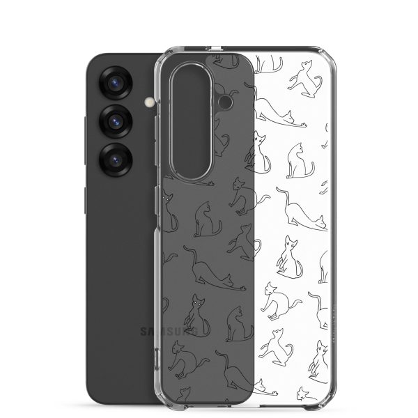clear-case-for-samsung-samsung-galaxy-s25-case-with-phone-6a1e7a85c2f7c.jpg Cat Outline Samsung Clear Case