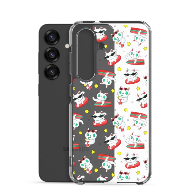 clear-case-for-samsung-samsung-galaxy-s25-case-with-phone-6a1e7bb381997.jpg Cat Surfing Samsung Clear Case