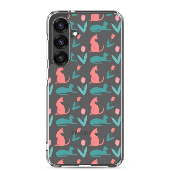 Cat Silhouettes Samsung Clear Case
