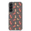 Cat Silhouettes Seamless Samsung Clear Case
