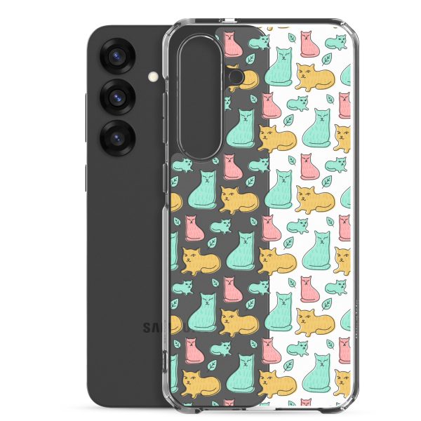 Cat Cute Colorful Samsung Clear Case