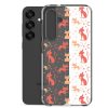 Cat Silhouettes Seamless Samsung Clear Case