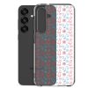Cats and Flowers Doodle Samsung Clear Case