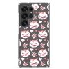 Cat Flowers and Hearts Samsung Clear Case