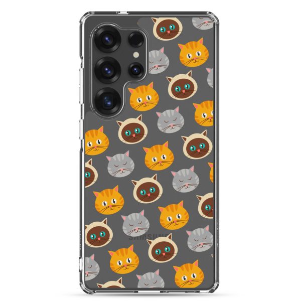 Cute Cats Samsung Clear Case