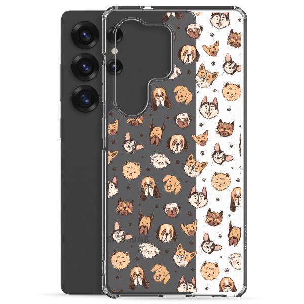 Cute Dog Breeds Samsung Clear Case
