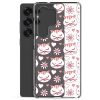 Cat Flowers and Hearts Samsung Clear Case