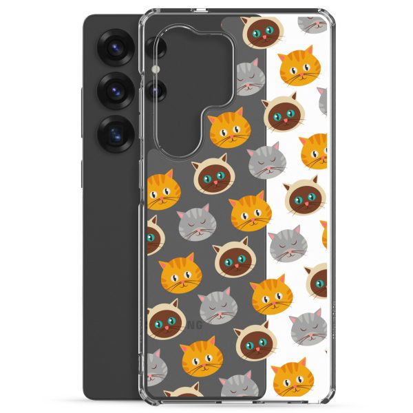 Cute Cats Samsung Clear Case
