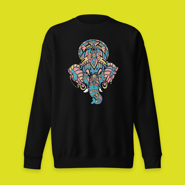 African Elephant Mandala Sweatshirt