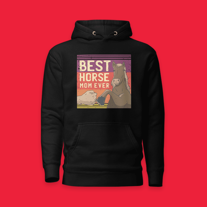 Abstract Horse Hoodie
