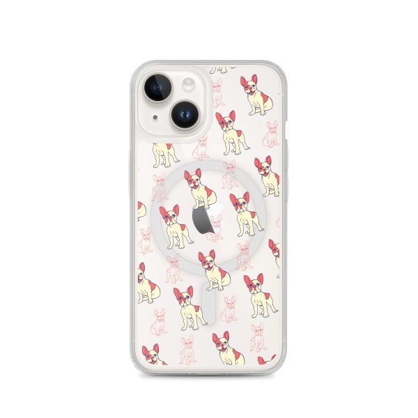 French Bulldog iPhone MagSafe Clear Case
