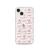 Cat Flowers and Hearts iPhone MagSafe Clear Case