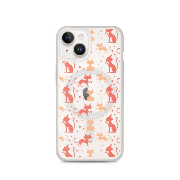 magsafe-clear-case-for-iphone-iphone-14-front-6a1d785f6c971.jpg Cat Silhouettes iPhone MagSafe Clear Case