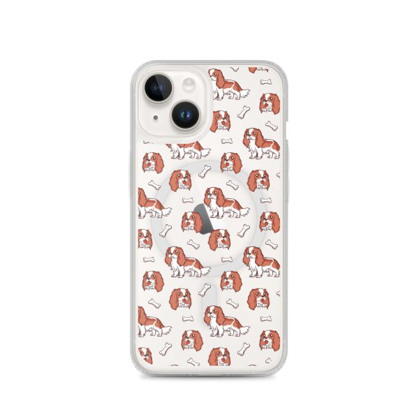 magsafe-clear-case-for-iphone-iphone-14-front-6a1db15d70912.jpg Cavalier Dog iPhone MagSafe Clear Case