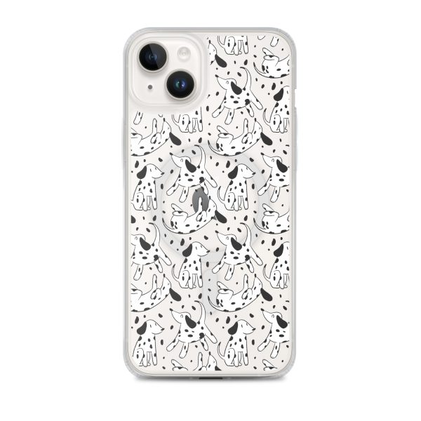 magsafe-clear-case-for-iphone-iphone-14-plus-front-6a1d73acb2f77.jpg Dalmatian Dog iPhone MagSafe Clear Case