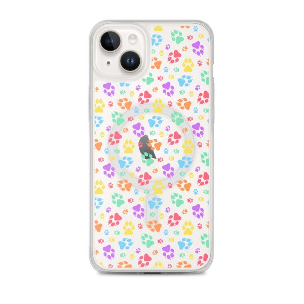 Puppy Paw Prints iPhone MagSafe Clear Case