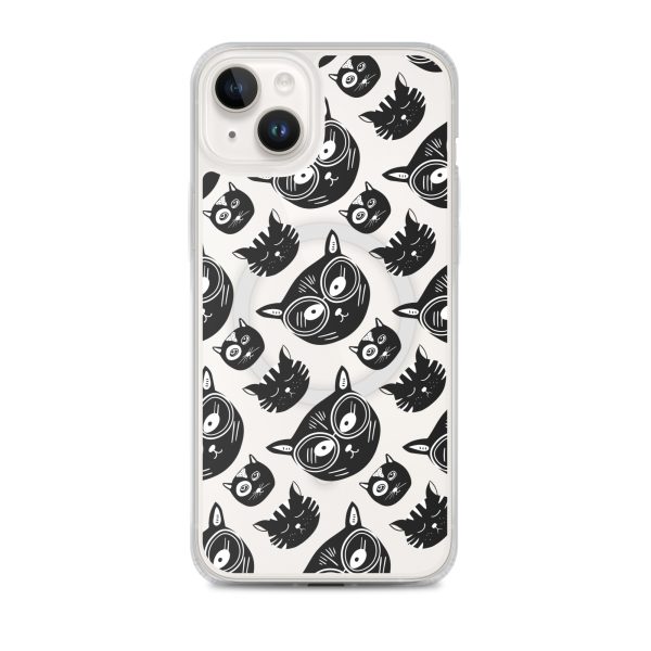 Funky Cats iPhone MagSafe Clear Case