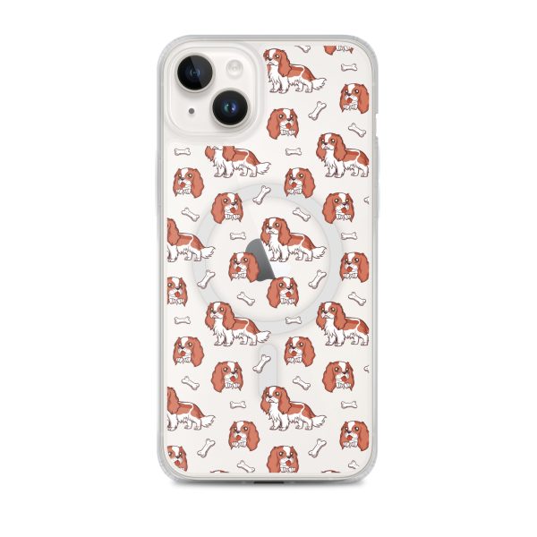 magsafe-clear-case-for-iphone-iphone-14-plus-front-6a1db15d70781.jpg Cavalier Dog iPhone MagSafe Clear Case