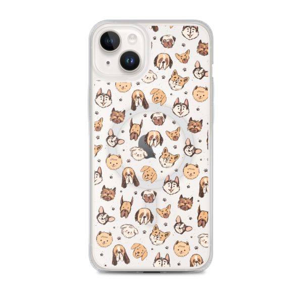 Cute Dog Breeds iPhone MagSafe Clear Case