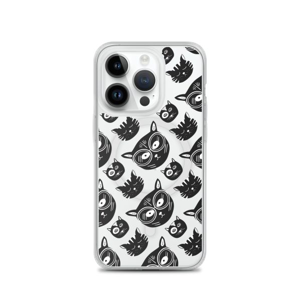 Funky Cats iPhone MagSafe Clear Case