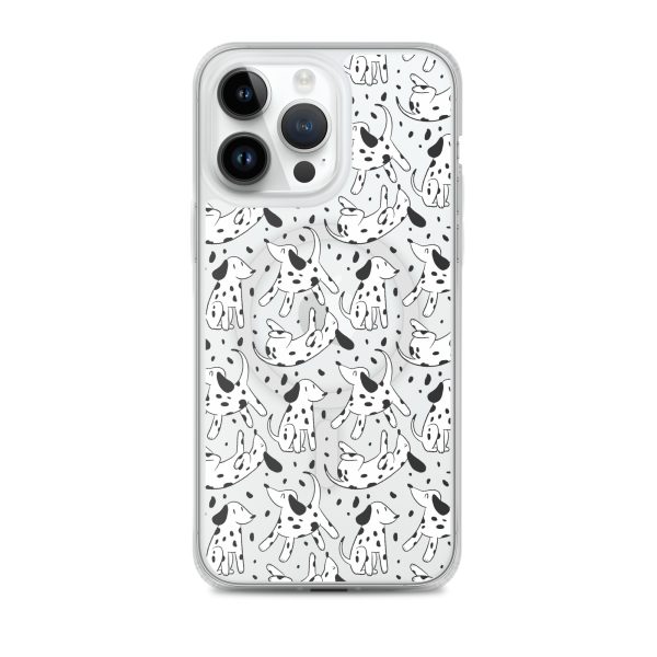 magsafe-clear-case-for-iphone-iphone-14-pro-max-front-6a1d73acb2281.jpg Dalmatian Dog iPhone MagSafe Clear Case