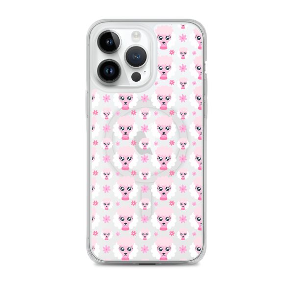 magsafe-clear-case-for-iphone-iphone-14-pro-max-front-6a1d74a170ce4.jpg Pink Poodle iPhone MagSafe Clear Case