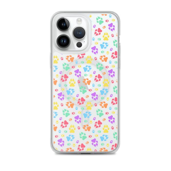 Puppy Paw Prints iPhone MagSafe Clear Case