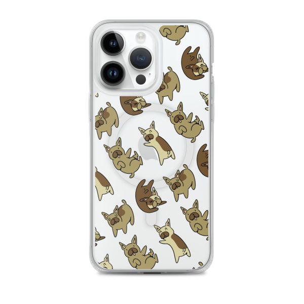 French Bulldog iPhone MagSafe Clear Case