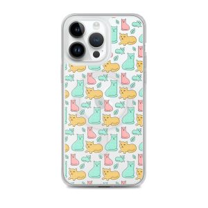 Cat Cute Colorful iPhone MagSafe Clear Case