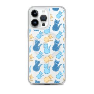Cat Cartoon iPhone MagSafe Clear Case