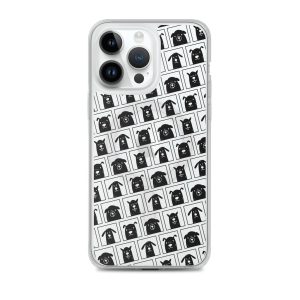 Black Dogs iPhone MagSafe Clear Case