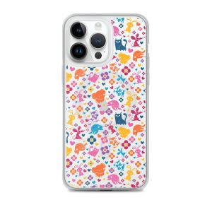 Colorful Animals and Heart iPhone MagSafe Clear Case