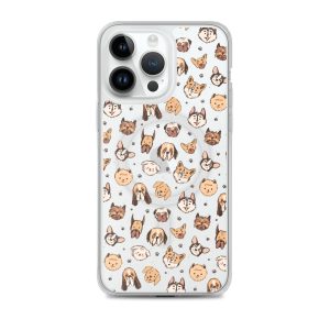 Cute Dog Breeds iPhone MagSafe Clear Case