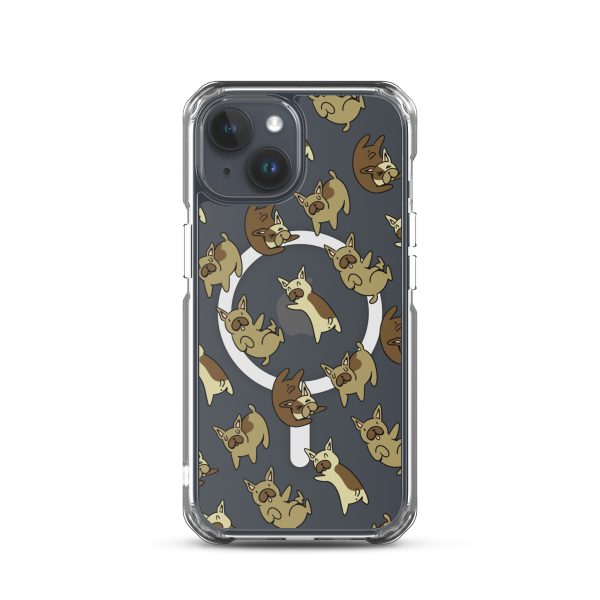 French Bulldog iPhone MagSafe Clear Case