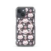 Cat Flowers and Hearts iPhone MagSafe Clear Case