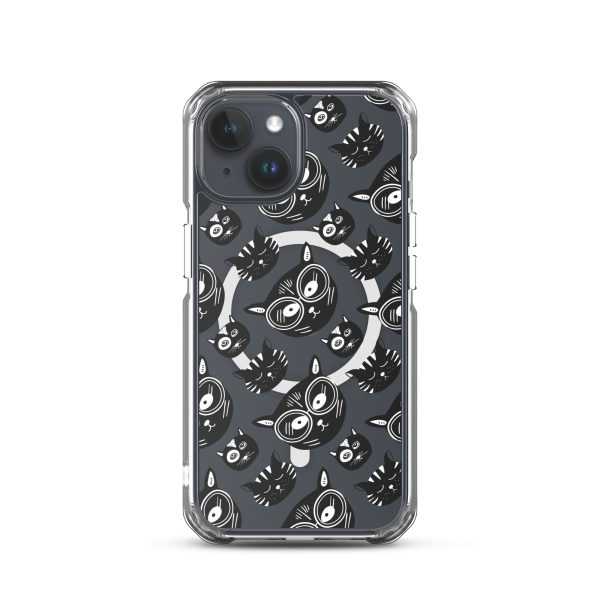 Funky Cats iPhone MagSafe Clear Case
