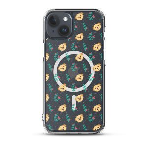 magsafe-clear-case-for-iphone-iphone-15-plus-front-6a1d76123b5cc.jpg Dogs and Flowers iPhone MagSafe Clear Case