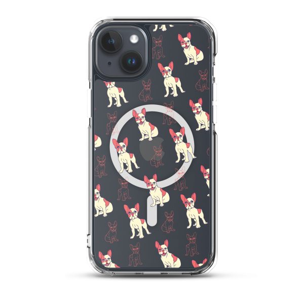 French Bulldog iPhone MagSafe Clear Case