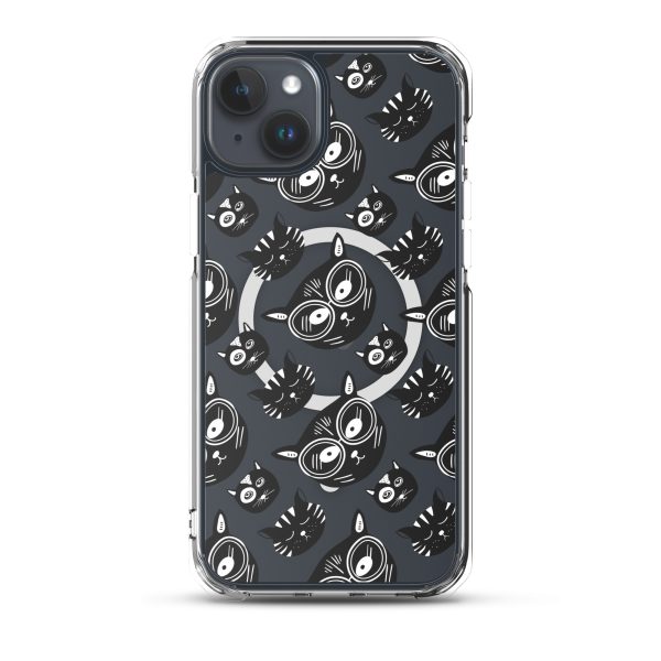 Funky Cats iPhone MagSafe Clear Case