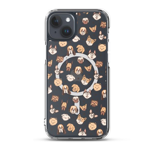 Cute Dog Breeds iPhone MagSafe Clear Case