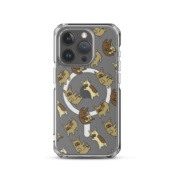 French Bulldog iPhone MagSafe Clear Case