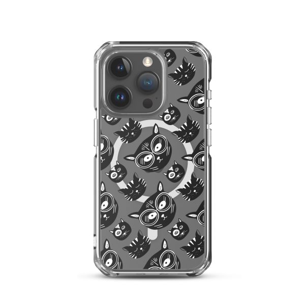 Funky Cats iPhone MagSafe Clear Case