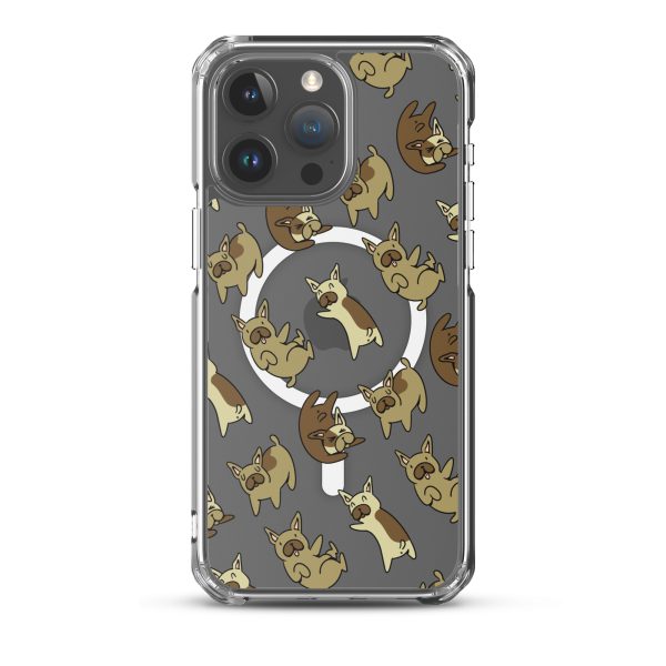 French Bulldog iPhone MagSafe Clear Case