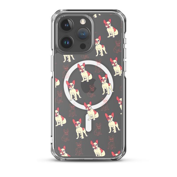 French Bulldog iPhone MagSafe Clear Case