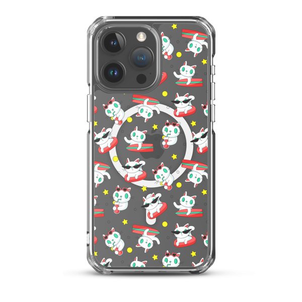 magsafe-clear-case-for-iphone-iphone-15-pro-max-front-6a1d78bd5de0b.jpg Cat Surfing iPhone MagSafe Clear Case