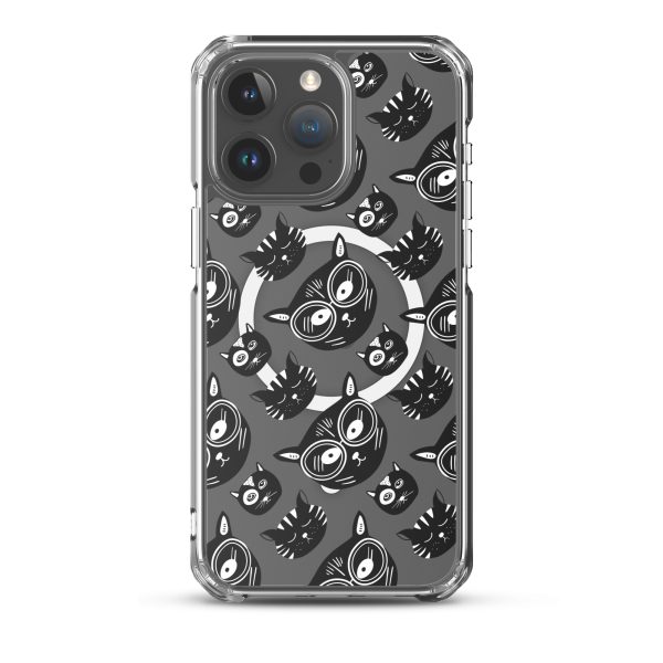 Funky Cats iPhone MagSafe Clear Case