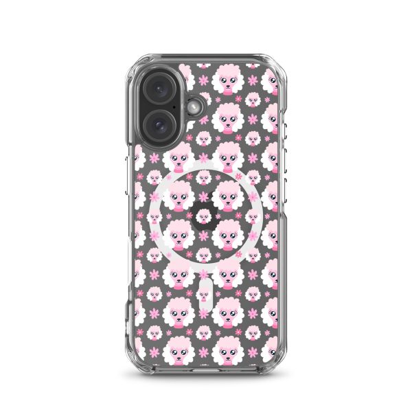 magsafe-clear-case-for-iphone-iphone-16-front-6a1d74a171418.jpg Pink Poodle iPhone MagSafe Clear Case