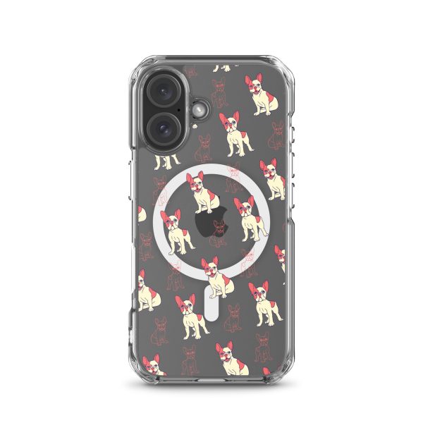 French Bulldog iPhone MagSafe Clear Case