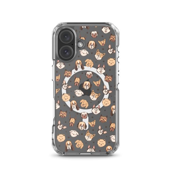 Cute Dog Breeds iPhone MagSafe Clear Case