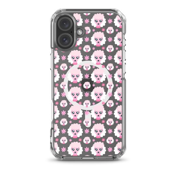 magsafe-clear-case-for-iphone-iphone-16-plus-front-6a1d74a171135.jpg Pink Poodle iPhone MagSafe Clear Case